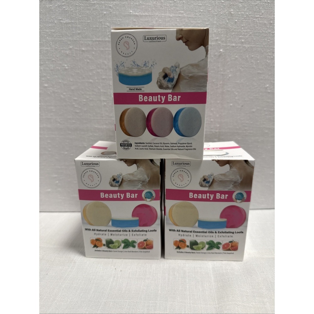 Luxurious Collection Sarah Swanson Beauty Bar 3 Box set NEW 9 bars total
